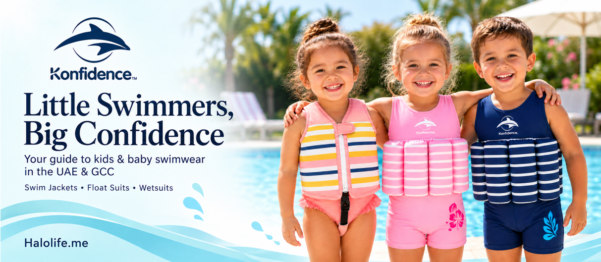 Kids & Baby Swimwear in the UAE: Your Guide to Konfidence Swim Jackets, Vests & Wetsuits