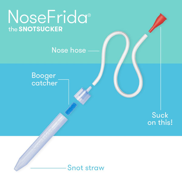 Frida Baby NoseFrida the Snotsucker - Nasal Aspiratorin Travel Case | Baby Nose Cleaner | Baby Nose Sucker for Infants