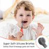 Mombella Ladybug Baby Silicone Training Toothbrush for 6+ Months – Soft BPA-Free Silicone, Gentle Bristles for Teething Relief & Oral Care, Safe and Fun Design