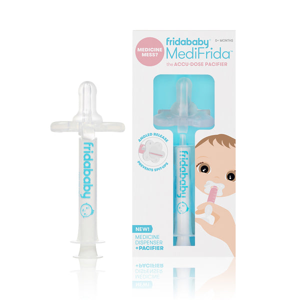 Frida Baby Medicine Pacifier, Medi Frida Baby Medicine Syringe & Accu-Dose Pacifier, Baby Medicine Dispenser for Mess & Fuss Free Use