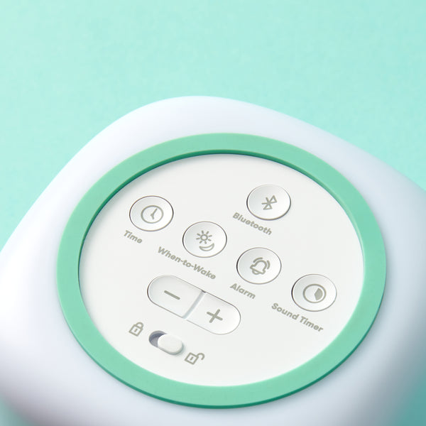 Frida Baby 3-in-1 Alarm Clock + Sound Machine + Nightlight | Wake Up Light Sunrise Alarm Clock, White Noise Soother, Sleep Trainer, Nursery + Toddler + Kids Bedroom (Bluetooth)