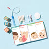 Frida Baby Basics Kit | Baby Essentials Kit Includes Nasal Aspirator Snotsucker, NailFrida Nail Files, Windi Gas Relief, DermaFrida Bath Brush + Silicone Carry Case