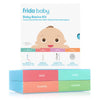 Frida Baby Basics Kit | Baby Essentials Kit Includes Nasal Aspirator Snotsucker, NailFrida Nail Files, Windi Gas Relief, DermaFrida Bath Brush + Silicone Carry Case