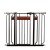 Home Accents Extra Tall Designer Baby Gate – Stylish Safety for Your Home | Pressure Mount & Walk-Through Door | Secure & Durable Metal Frame with Wood Accents