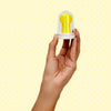 Frida Baby Baby's First Finger Toothbrush with Storage Case, 3 Months and Up - Yellow