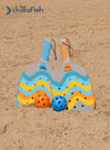 Pickli Sun Yellow Beach Pickleball Racket Set | Water Resistant | Clip-Together Design | All ages
