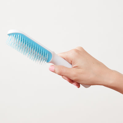 Frida Baby Fine or Straight Hair Detangling Hair Brush for Kids, Detangles Knots Without Tears or Breakage, Comb Teeth and Bristle Design