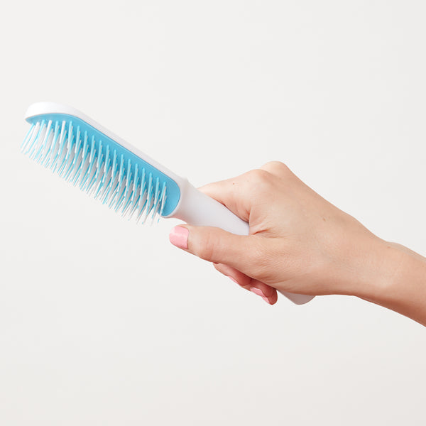 Frida Baby Fine or Straight Hair Detangling Hair Brush for Kids, Detangles Knots Without Tears or Breakage, Comb Teeth and Bristle Design