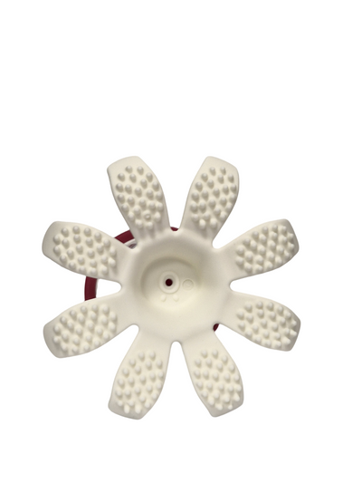 Mombella Ollie Octopus Teether Toy for Babies 5+ Months – Original Design, BPA-Free, Soft Silicone, Perfect for Teething Relief & Sensory Play - Chimney Red