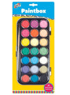 Paintbox Set | 21 Paint Discs | Watercolour Painting Kit | Includes Paintbrush | Ideal for Young Artists | Creative Fun | Ages 6+ | Easy-to-Use