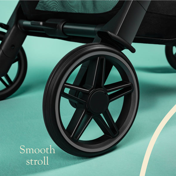 Joolz Hub² Compact Stroller | Lightweight, Urban-Friendly, One-Hand Fold, Reversible & Reclining Seat, All-Season Comfort, UPF 50+ Canopy, Smooth 4-Wheel Suspension, Space Black