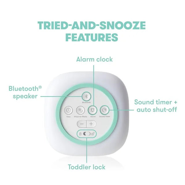 Frida Baby 3-in-1 Alarm Clock + Sound Machine + Nightlight | Wake Up Light Sunrise Alarm Clock, White Noise Soother, Sleep Trainer, Nursery + Toddler + Kids Bedroom (Bluetooth)