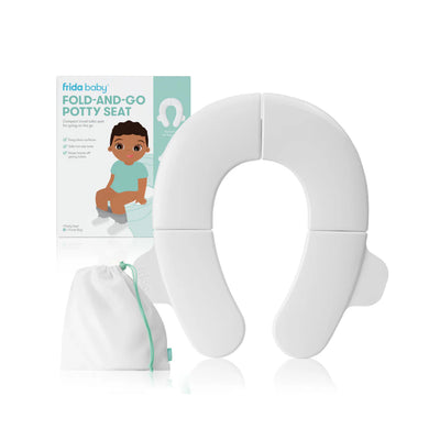 Foldable Potty Seat for Toddlers | Travel Toilet Trainer with Non-Slip Base & Silicone Handles | Fits Most Toilets | Easy-Clean Design | 21.7 x 18.5 CM