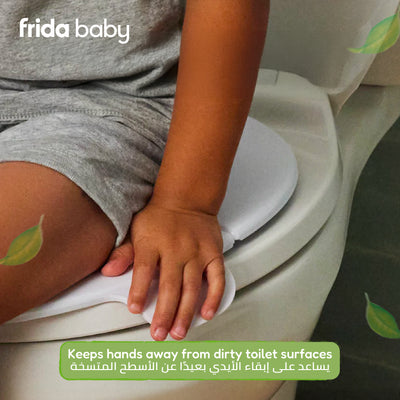 Foldable Potty Seat for Toddlers | Travel Toilet Trainer with Non-Slip Base & Silicone Handles | Fits Most Toilets | Easy-Clean Design | 21.7 x 18.5 CM