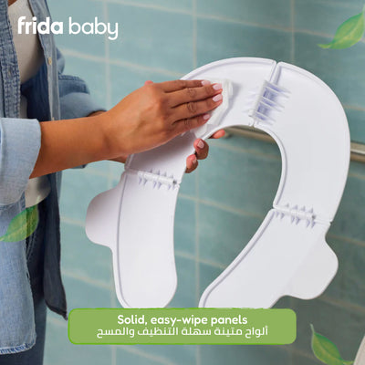 Foldable Potty Seat for Toddlers | Travel Toilet Trainer with Non-Slip Base & Silicone Handles | Fits Most Toilets | Easy-Clean Design | 21.7 x 18.5 CM