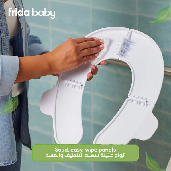 Foldable Potty Seat for Toddlers | Travel Toilet Trainer with Non-Slip Base & Silicone Handles | Fits Most Toilets | Easy-Clean Design | 21.7 x 18.5 CM