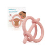 Silicone Baby Teether for Sore Gums | Easy-Hold Wrist-Hugging Design | Multiple Textures for Front & Back Teeth | BPA-Free | Pink | 14.6 x 4.8 x 16.5 CM