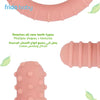 Silicone Baby Teether for Sore Gums | Easy-Hold Wrist-Hugging Design | Multiple Textures for Front & Back Teeth | BPA-Free | Pink | 14.6 x 4.8 x 16.5 CM