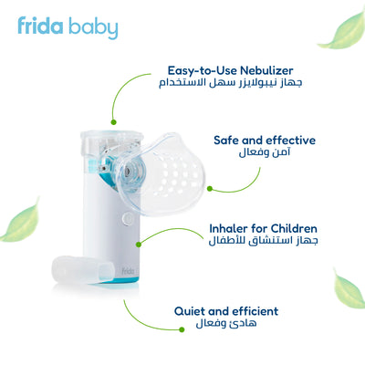 Portable Nebulizer for Babies & Kids | Ultra-Quiet Fine Mist Inhaler for Congestion, Cough & Cold Relief | Travel-Friendly Easy Use Design | 24.1 x 10.2 x 6.7 CM