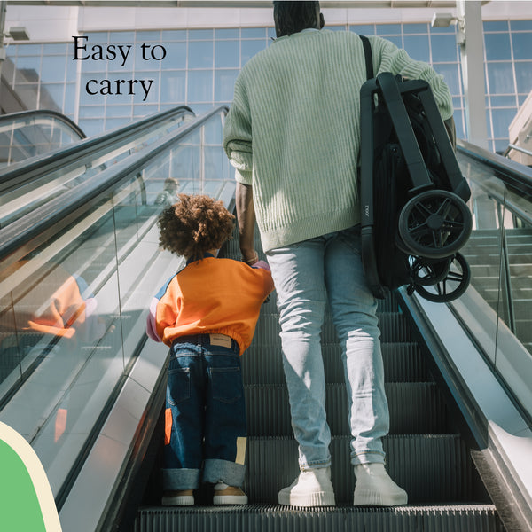 Joolz Hub² Compact Stroller | Lightweight, Urban-Friendly, One-Hand Fold, Reversible & Reclining Seat, All-Season Comfort, UPF 50+ Canopy, Smooth 4-Wheel Suspension, Forest Green