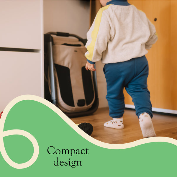 Joolz Hub² Compact Stroller | Lightweight, Urban-Friendly, One-Hand Fold, Reversible & Reclining Seat, All-Season Comfort, UPF 50+ Canopy, Smooth 4-Wheel Suspension, Sandy taupe