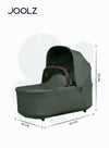 Joolz Hub² Carrycot for Stroller | Lightweight & Foldable Baby Bassinet | Breathable Mattress & Ventilated Sun Hood | Newborn Comfort 0-6 Months | Forest Green | Travel-Friendly