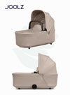 Hub² Carrycot for Stroller | Lightweight & Foldable Baby Bassinet | Breathable Mattress & Ventilated Sun Hood | Newborn Comfort 0-6 Months | Forest Green | Travel-Friendly - Sandy taupe
