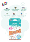 Charm Bracelets Jewellery Kit for Kids | DIY Beaded & Metal Charms | Complete Craft Set with Beads Needle Cotton Chain | 15.1x3.5x26.5 CM | Age 5+ | Gift Ready