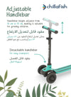 Scotti Mint 3-Wheel Lean-to-Steer Kids Scooter | Integrated Footbrake | Detachable Bar | 3+ years