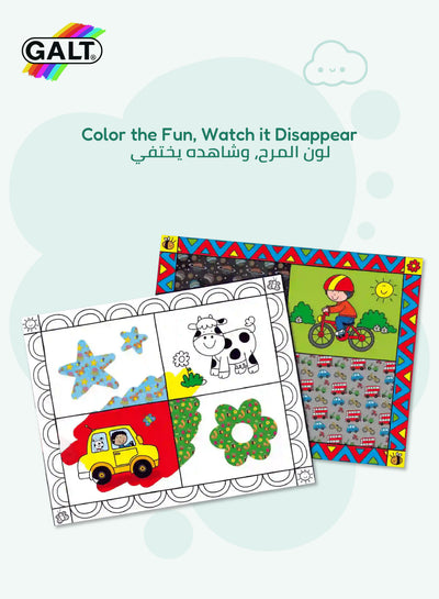 Water Magic Gift Set | Reusable Picture & Pattern Books | Includes 2 Water Pens, 2 Placemats | Mess-Free Creative Fun for Kids 3+ | 20x15 & 30x23 CM Boards | Travel-Friendly