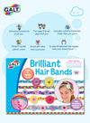 Create 8 Colorful Hair Bands | Craft Kit for Kids | Easy to Make | Age 6+ | Includes Colorful Strips, Flowers, Beads | Ideal for Parties & Festivals | 22 x 7 x 31 cm