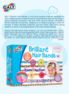 Create 8 Colorful Hair Bands | Craft Kit for Kids | Easy to Make | Age 6+ | Includes Colorful Strips, Flowers, Beads | Ideal for Parties & Festivals | 22 x 7 x 31 cm