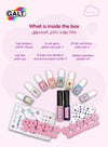 Nail Art Kit for Kids | 8 Polishes 2 Pens Stickers & More | Safe DIY Beauty Set | Perfect for Parties & Sleepovers | Fun Fashion Toy | 23.1 x 5.1 x 23.1 cm