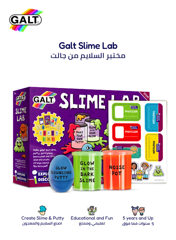 Slime Lab Science Kit for Kids | Glow Putty | Gummy Bugs | Noise Pot | STEM Learning Fun | 30.98 x 7 x 21.99cm