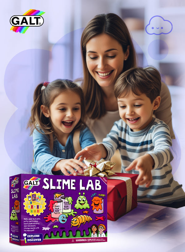 Slime Lab Science Kit for Kids | Glow Putty | Gummy Bugs | Noise Pot | STEM Learning Fun | 30.98 x 7 x 21.99cm