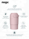 MAGIC - THOTH M Diaper Pail | Odorless & Telescopic | Toilet Lid | Free Roll of 15 Bags - Blush Pink