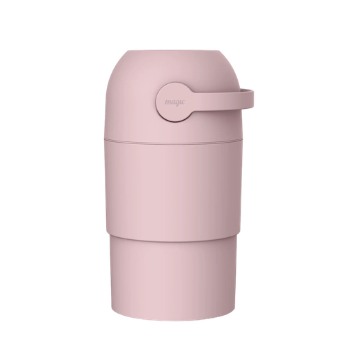 MAGIC - THOTH M Diaper Pail | Odorless & Telescopic | Toilet Lid | Free Roll of 15 Bags - Blush Pink