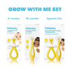 Fridababy Grow-with-Me Training Toothbrush Set | Infant to Toddler Toothbrush Oral Care for Sensitive Gums Combo Pack by Frida Baby