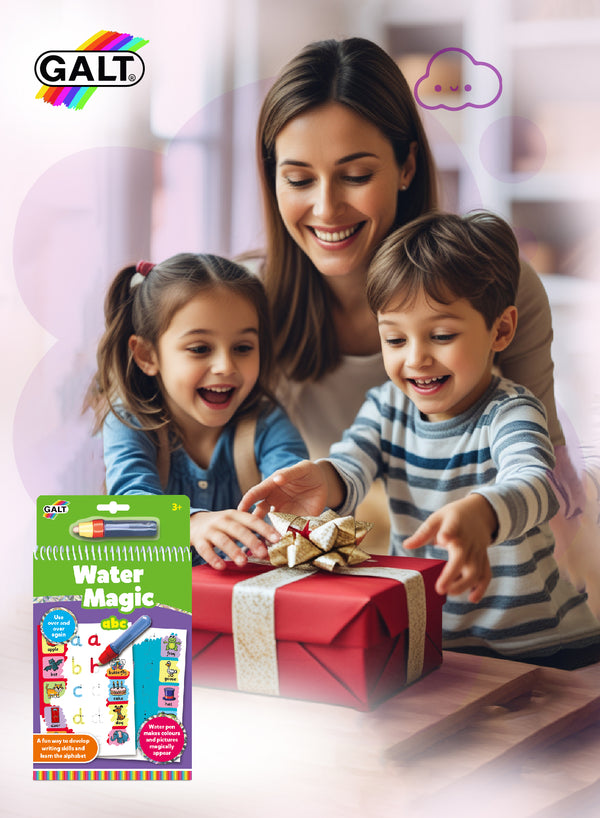 Water Magic ABC Colouring Book | Reusable Pages | Mess-Free Learning | Refillable Water Pen | Early Writing & Alphabet Skills | 14.5x1.5x26.5cm | Ages 3+