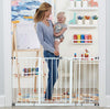 Regalo Widespan Extra Wide Baby Gate – Adjustable 29" to 56" Safety Gate with Walk-Through Door, Pressure & Hardware Mounting for Doorways & Hallways
