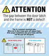 Regalo Widespan Extra Wide Baby Gate – Adjustable 29" to 56" Safety Gate with Walk-Through Door, Pressure & Hardware Mounting for Doorways & Hallways