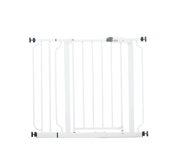 Regalo Easy Step 38.5-Inch Extra Wide Walk Thru Baby Gate – Secure, Adjustable Safety Gate for Doorways & Stairs, Pressure Mount, One-Hand Latch, Pet-Friendly