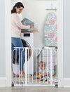 Regalo Extra Wide Safety Gate  – Adjustable Baby & Pet Gate with Walk-Through Door, Pressure Mount & Hardware, Secure for Stairs, Hallways & Doorways