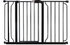 Regalo Easy Step 49-Inch Extra Wide Baby Gate – Includes 4" & 12" Extension Kit, Pressure & Wall Mount, Walk-Through Design, Safety for Doorways & Stairs – Black