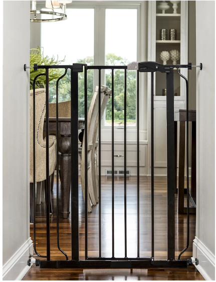 Regalo Easy Step Walk Thru Baby Gate BLACK – Extra Tall, Secure & Adjustable Safety Gate for Doorways & Stairs – Fits Openings 29-36.5 Inches, 36 Inch Height