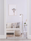 Regalo Baby Easy Open Safety Gate | Extra-Wide Expandable Gate 29”-47” | Pressure-Mounted for Doorways & Stairs | Secure & Convenient Walk-Through Design