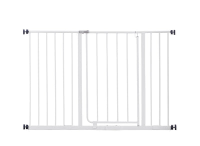 Regalo Baby Easy Open Safety Gate | Extra-Wide Expandable Gate 29”-47” | Pressure-Mounted for Doorways & Stairs | Secure & Convenient Walk-Through Design