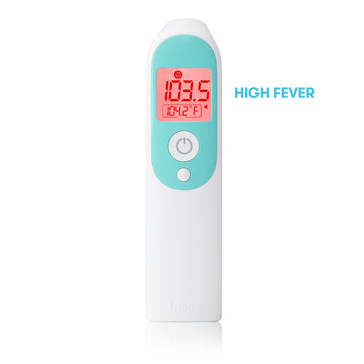 Frida Baby Infrared Thermometer 3 In 1 Ear, Forehead + Touchless For Babies, Toddlers, Adults, And Bottle Temperatures, White