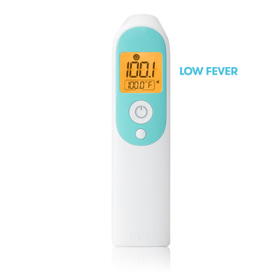 Frida Baby Infrared Thermometer 3 In 1 Ear, Forehead + Touchless For Babies, Toddlers, Adults, And Bottle Temperatures, White