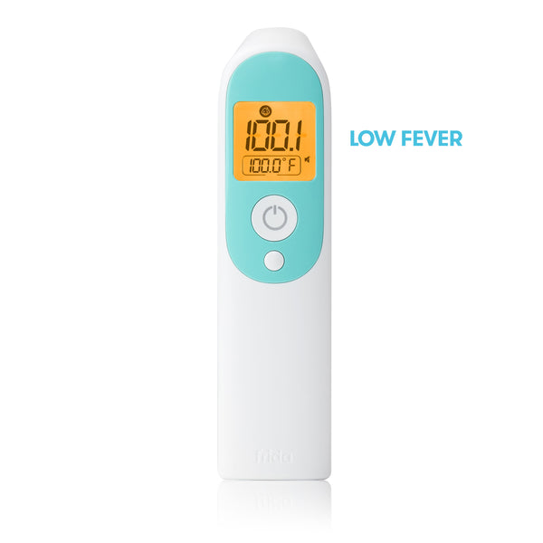 Frida Baby Infrared Thermometer 3 In 1 Ear, Forehead + Touchless For Babies, Toddlers, Adults, And Bottle Temperatures, White